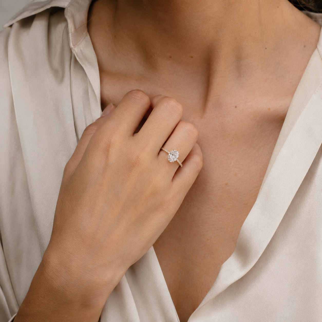 Anillo de Compromiso de Brillantes