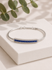 Pulsera de Oro 18K con Zafiros Azules y Brillantes