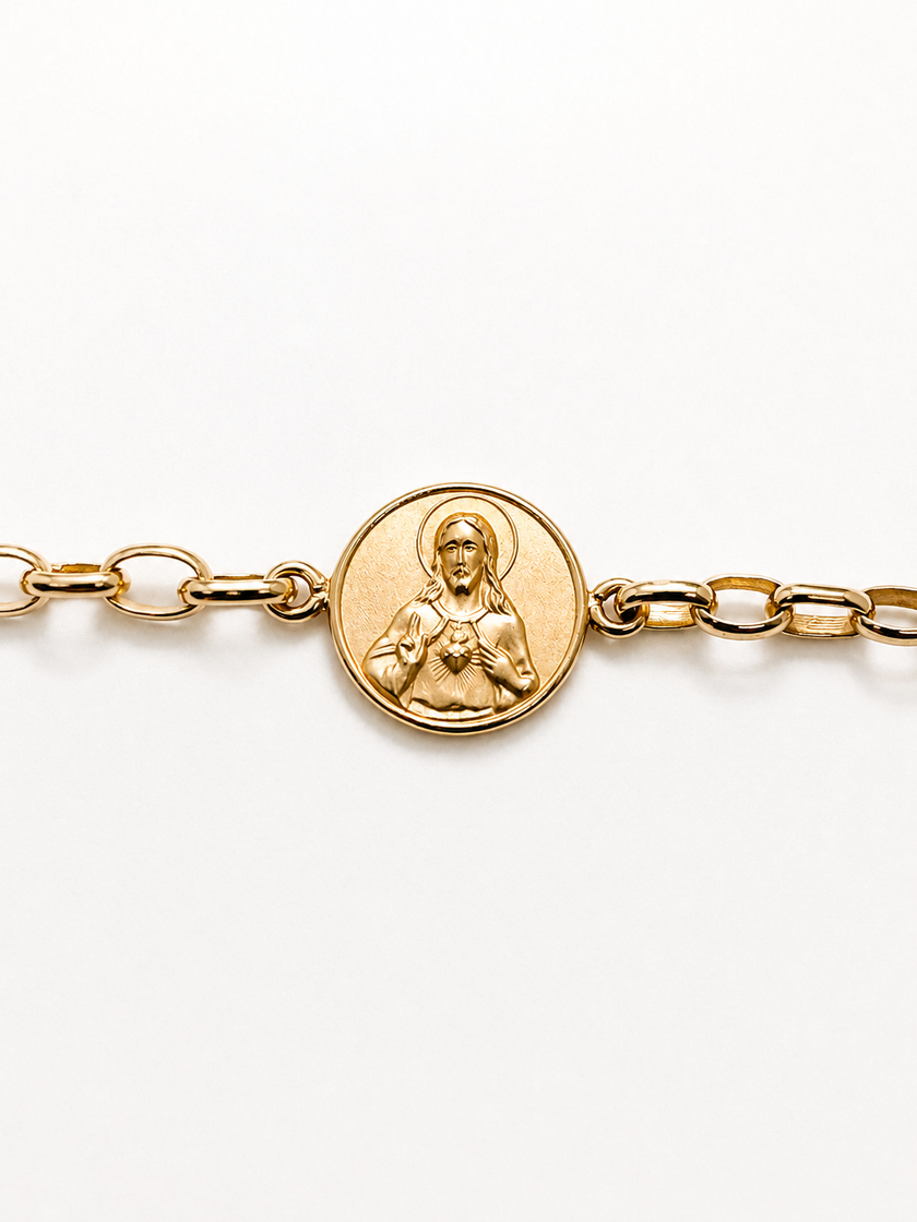 Pulsera de Oro con Medallita