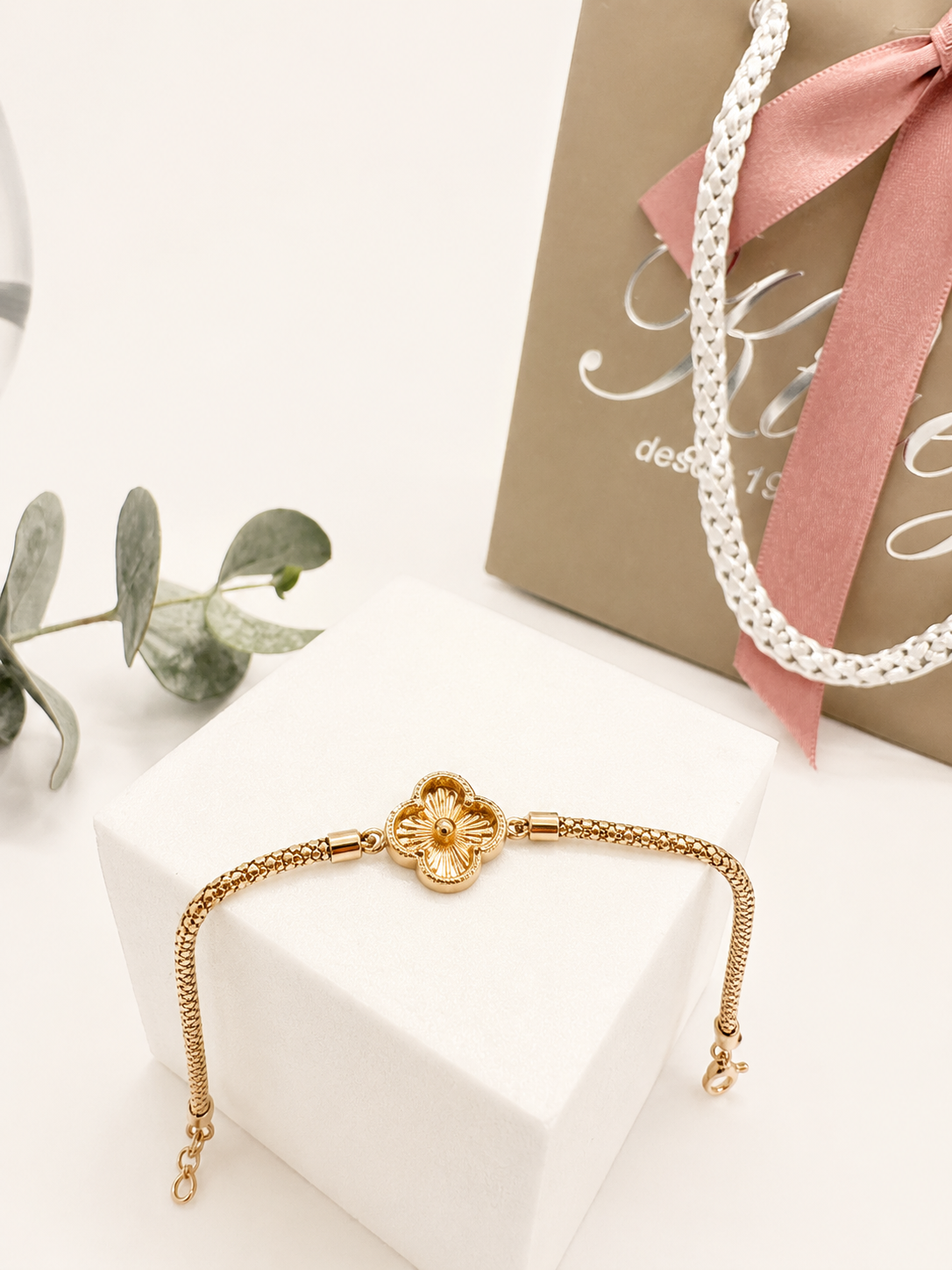 Pulsera de Oro con Trébol
