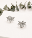 Aretes de Brillantes Flor