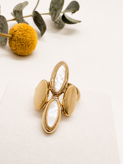 Anillo de Oro con Madre Perla