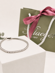 Pulsera Rivière en Oro Blanco con Brillantes