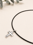 Cruz Contemporánea en Oro Blanco