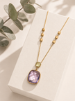 Collar de Amatista en Oro 14K