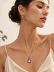 Collar de Amatista en Oro 14K