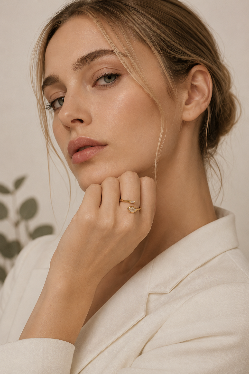 Anillo Abierto de Brillantes