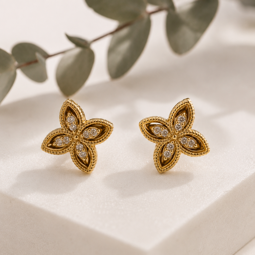 Aretes Flor