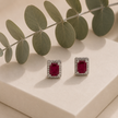 Aretes de Rubíes y Brillantes