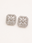 Aretes de Brillantes Cuadrados