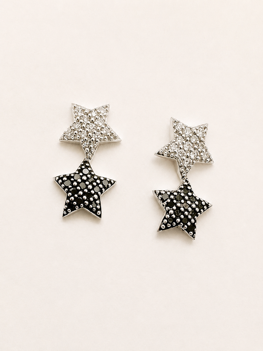 Aretes de Estrellas de Brillantes