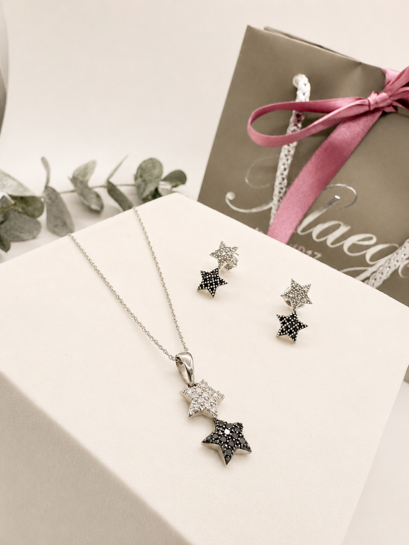Aretes de Estrellas de Brillantes