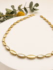 Set de Collar, Pulsera y Anillo de Oro con Madre Perla