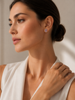 Aretes de Oro 14K con Zafiros Violetas