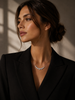 Collar de Oro 14K con Brillantes de Laboratorio
